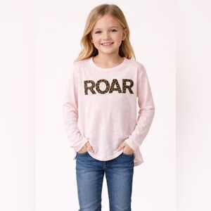 NWOT Chaser “Roar” Burnout Fabric Long Sleeve Tee